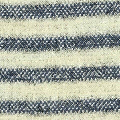 Cream Stripes Bouclé, Cotton-Poly