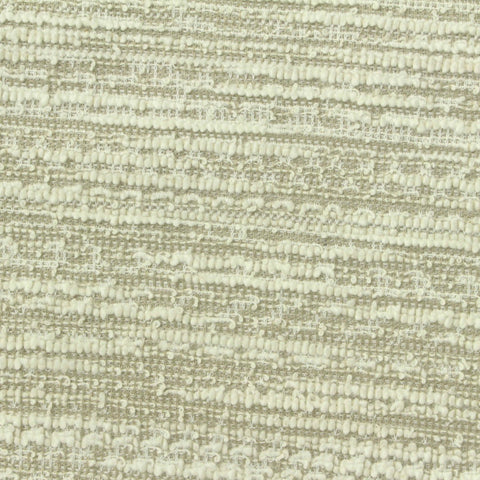 Off-White Horizontal-Stripe Bouclé, Poly-Cotton