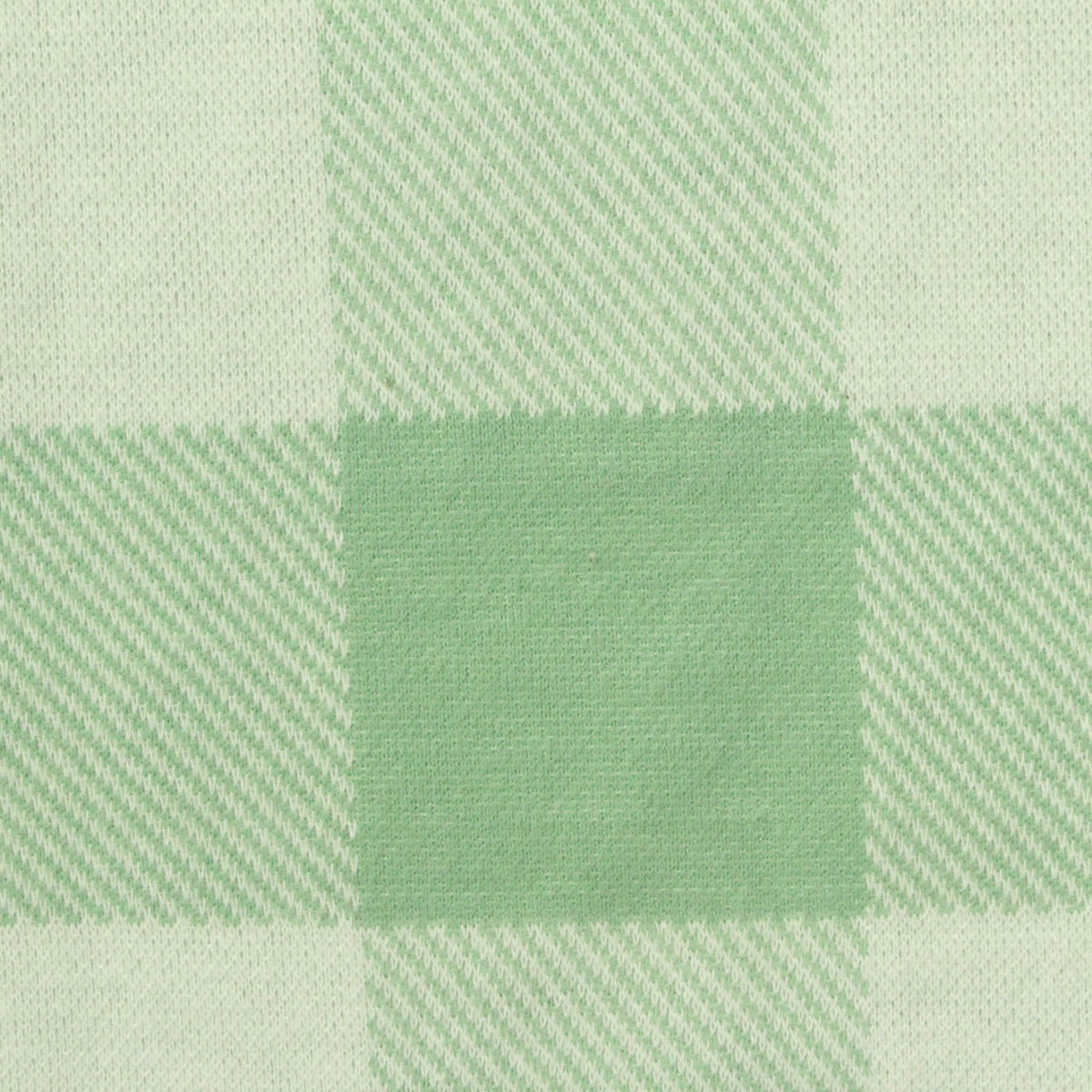 Light Green Check Jacquard, Polyester, 250 gsm