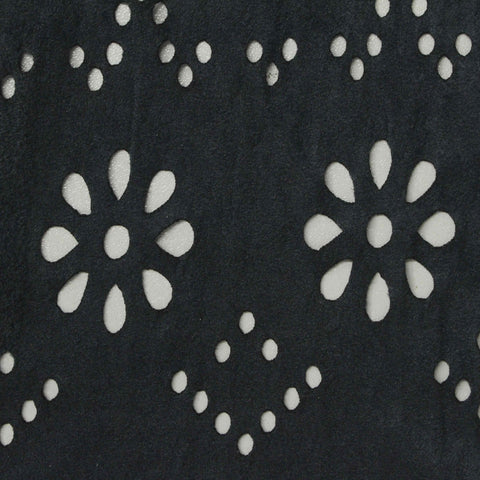 Black Bold-Floral Crepe, Polyester