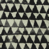 Black Geometric-Triangle Jersey Knit, Cotton-Viscose