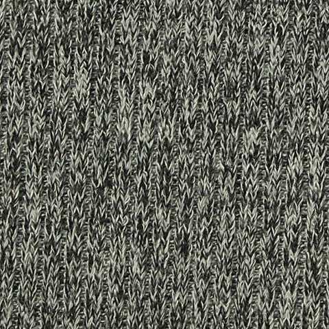Black Marl Rib Knit, Poly-Viscose, 340 gsm