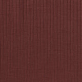 Polyester Viscose Stretch Rib Knit Fabric, 205 gsm, 150 cm — Red