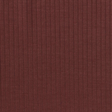 Polyester Viscose Stretch Rib Knit Fabric, 205 gsm, 150 cm — Red, ref EF-264971