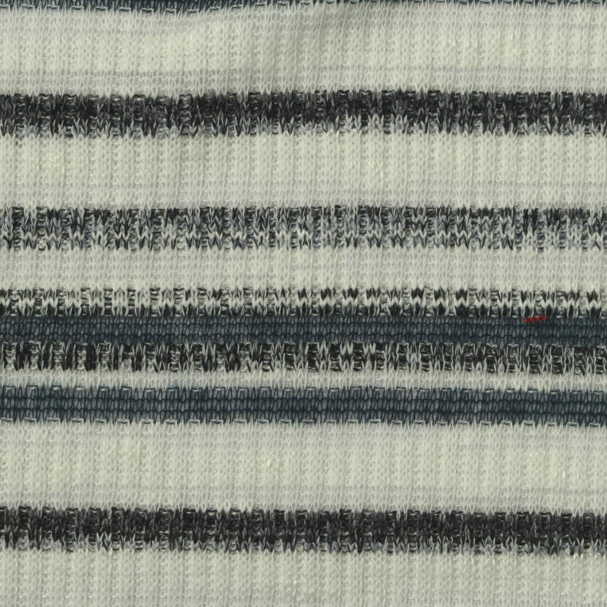 White Horizontal-Stripe Rib Knit, Poly-Viscose, 260 gsm, 150 cm, ref EF-264977