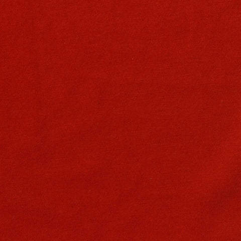 Polyester Cotton Blend Jersey Knit Fabric, 120 gsm, 160 cm — Red