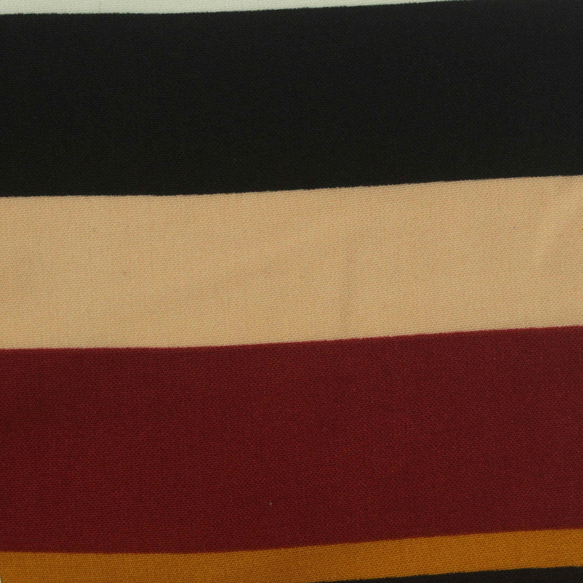 Black Horizontal-Stripe Woven, Polyester