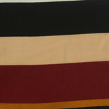 Black Horizontal-Stripe Woven, Polyester