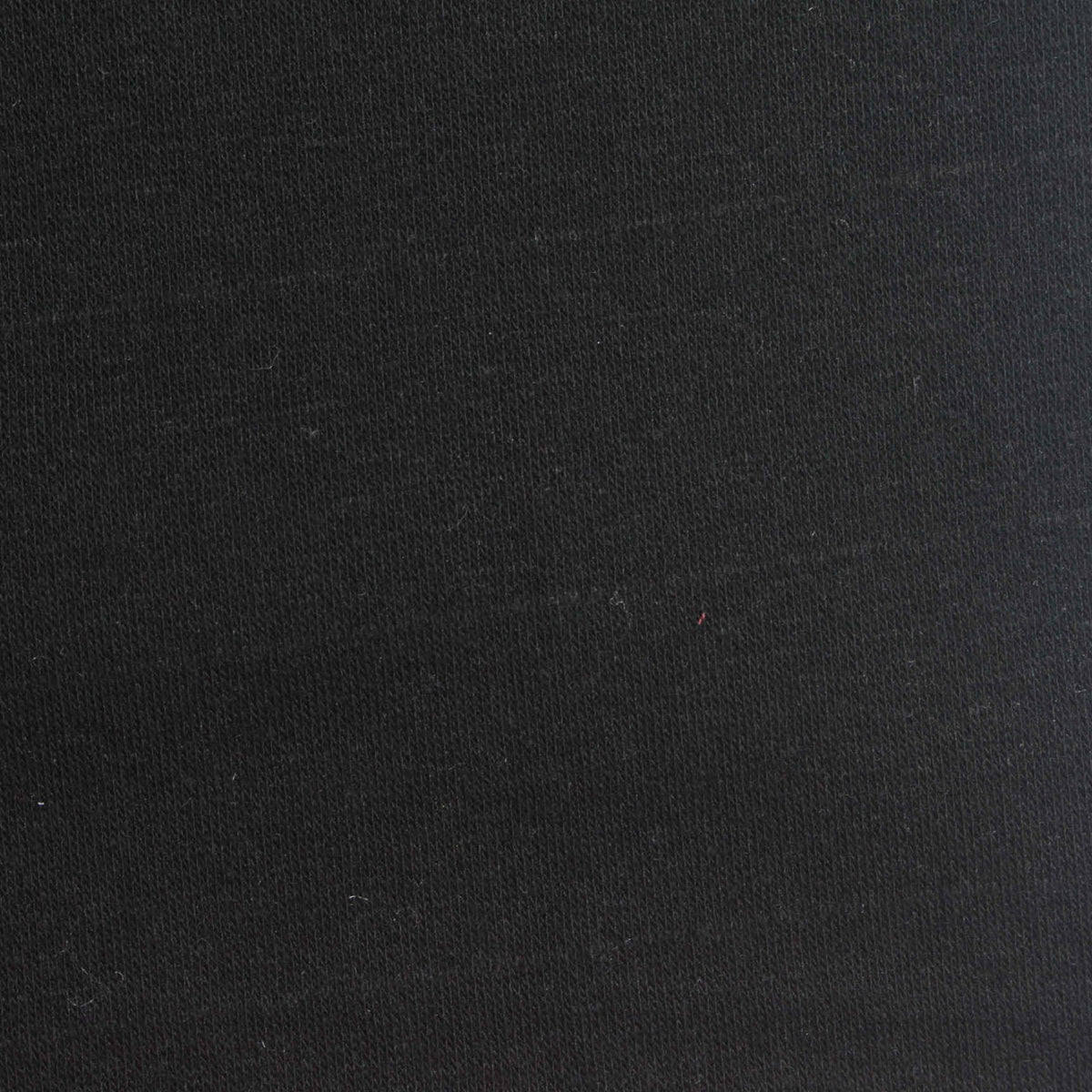 Brushed Cotton Polyester French Terry Fabric, 270 gsm, 180 cm — Black
