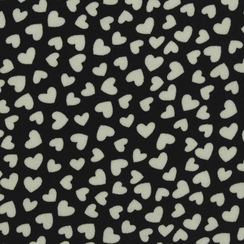Off-White Hearts Woven, Polyester