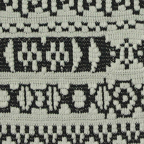 Black Bands Interlock Knit, Polyester, 315 gsm