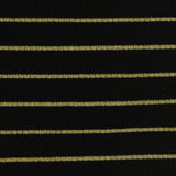 Gold Horizontal-Stripe Rib Knit, Poly-Cotton