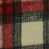 Red Plaid Woven, Poly-Acrylic
