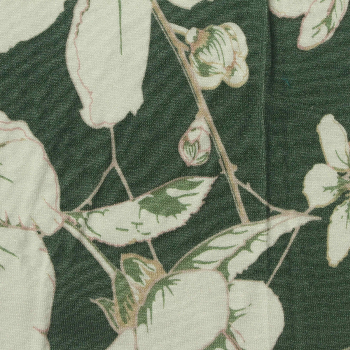 Cream Floral Knit, Viscose