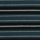 Blue Horizontal-Stripe Knit, Poly-Viscose
