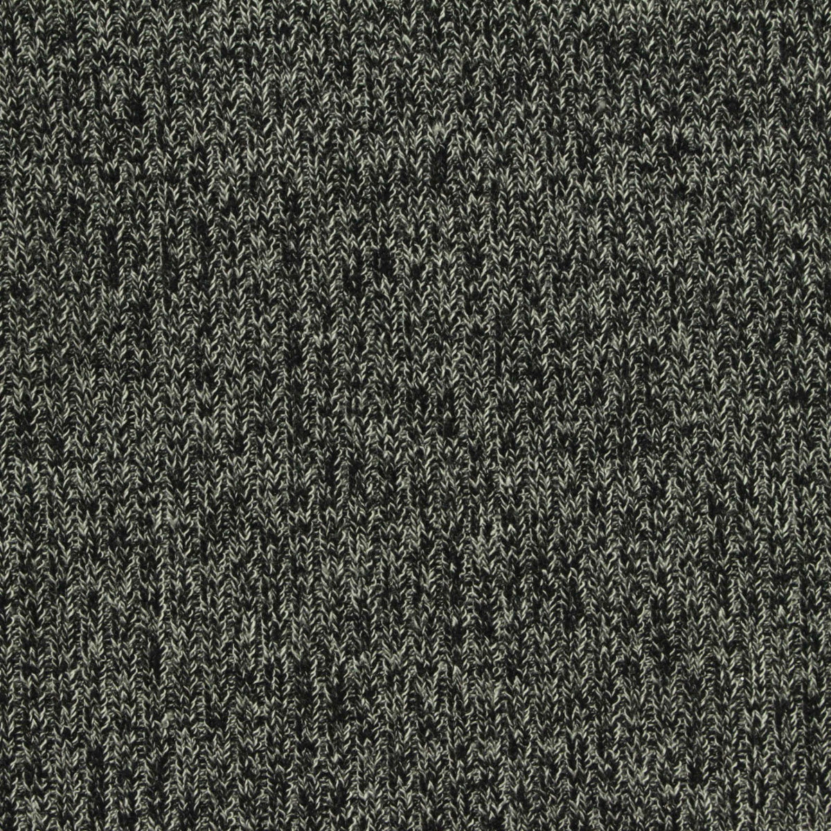Dark Grey Marl Rib Knit, Viscose-Poly, 270 gsm, 160 cm
