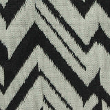 Black Zigzag Interlock Knit, Polyester — texture