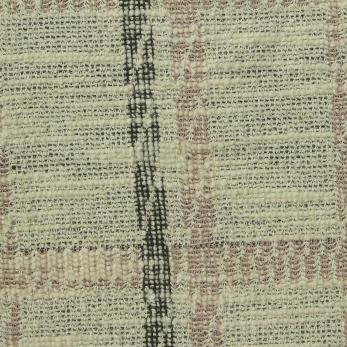 Black Stripes Bouclé, Cotton-Poly