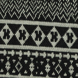 Black Geometric Bouclé, Poly-Cotton — texture