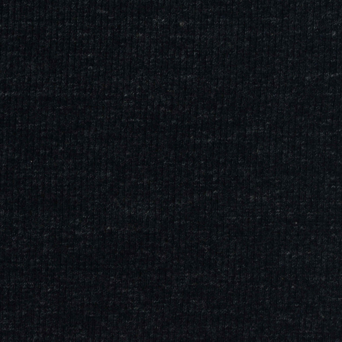 Dark Grey Marl Rib Knit, Cotton-Poly, 380 gsm