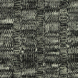 Black Marl Rib Knit, Poly-Cotton — texture