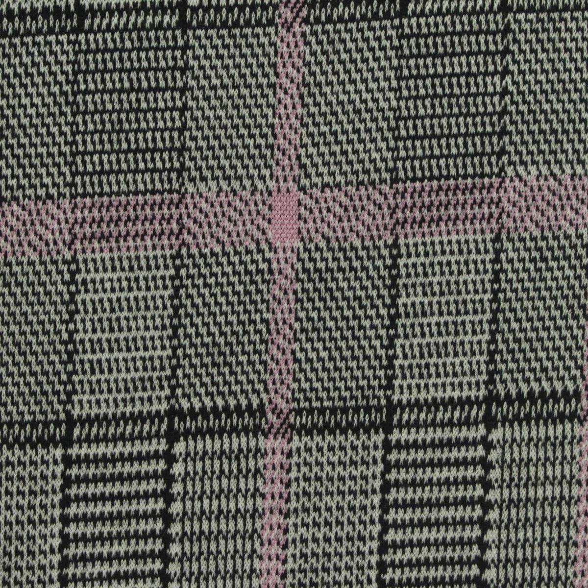 Black Plaid Bouclé