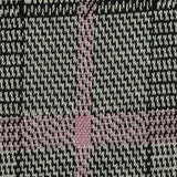 Black Plaid Bouclé — texture