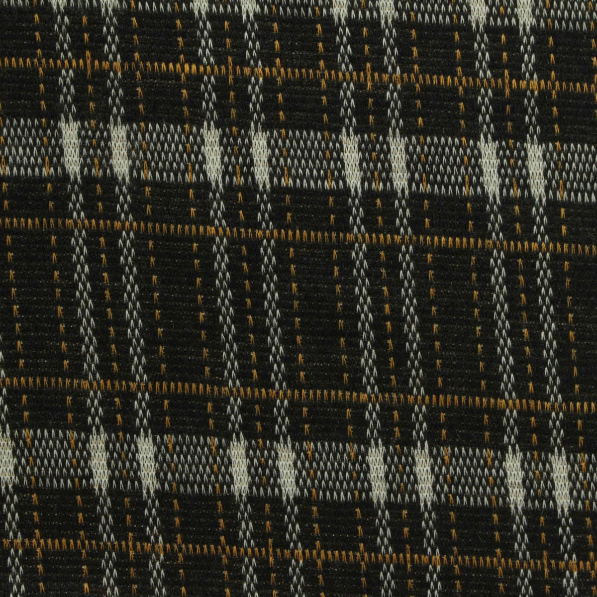 Black Plaid Bouclé, Polyester, 280 gsm