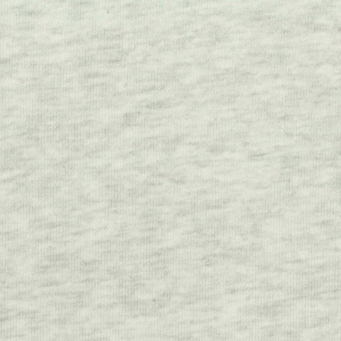 Light Grey Marl Rib Knit, Cotton-Viscose, 230 gsm