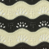 Jacquard Polyester Cotton Pointelle Knit Fabric, 320 gsm, 155 cm — Black