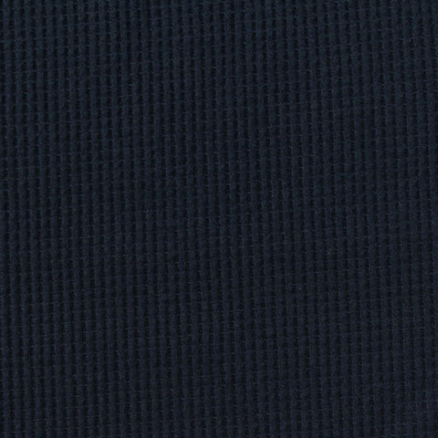 Polyester Stretch Waffle Knit Fabric, 220 gsm, 160 cm — Navy