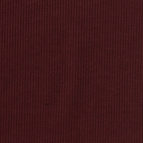 Cotton Polyester Stretch Rib Knit Fabric, 340 gsm, 135 cm — Red