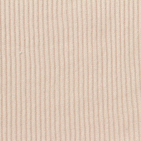 Viscose Polyester Stretch Rib Knit Fabric, 250 gsm, 145 cm — Beige