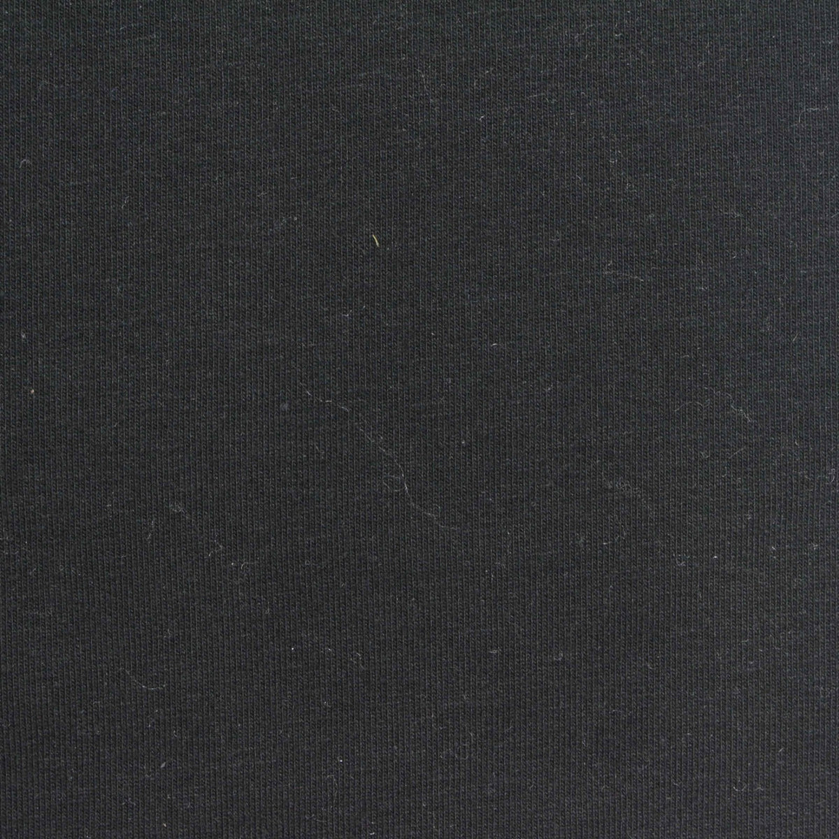 Brushed Cotton Polyester Stretch Knit Fabric, 280 gsm, 165 cm — Black