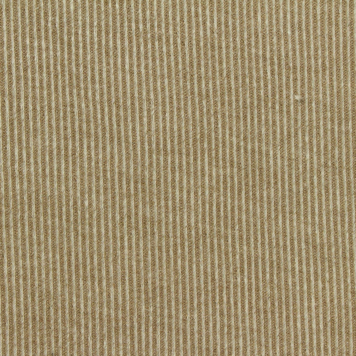 Tan Stripe Rib Knit, Cotton-Poly