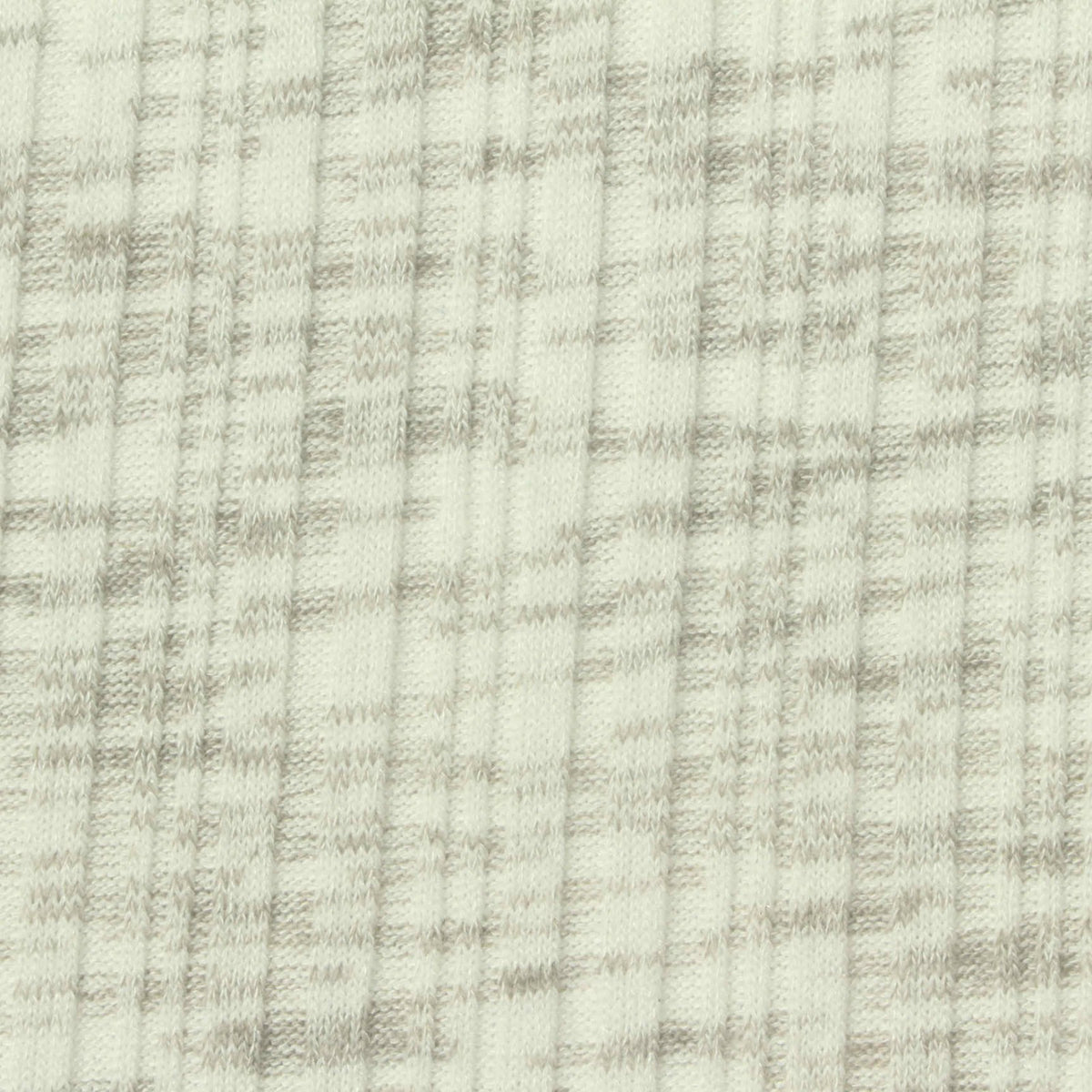 Off-White Marl Rib Knit, Poly-Viscose, 270 gsm