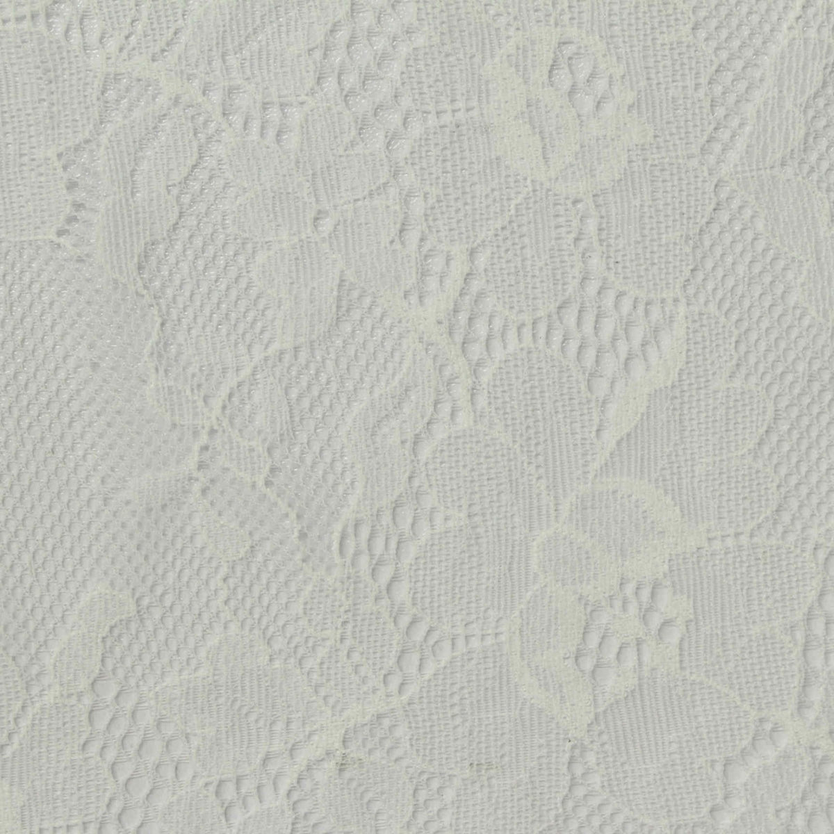 Off-White Floral Lace, Nylon, 80 gsm