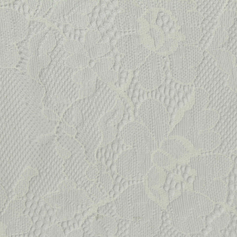 Off-White Floral Lace, Nylon, 80 gsm