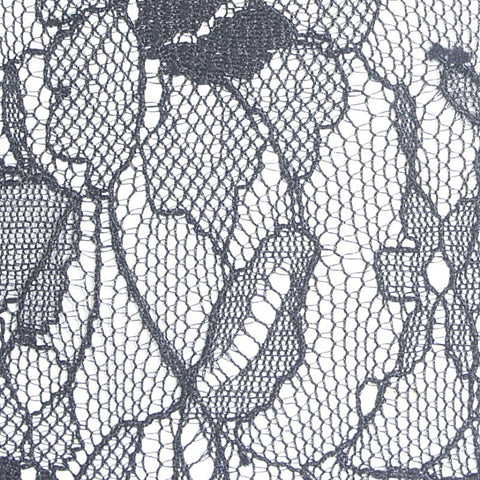 100% Nylon Lace Fabric, 50 gsm, 150 cm — Grey
