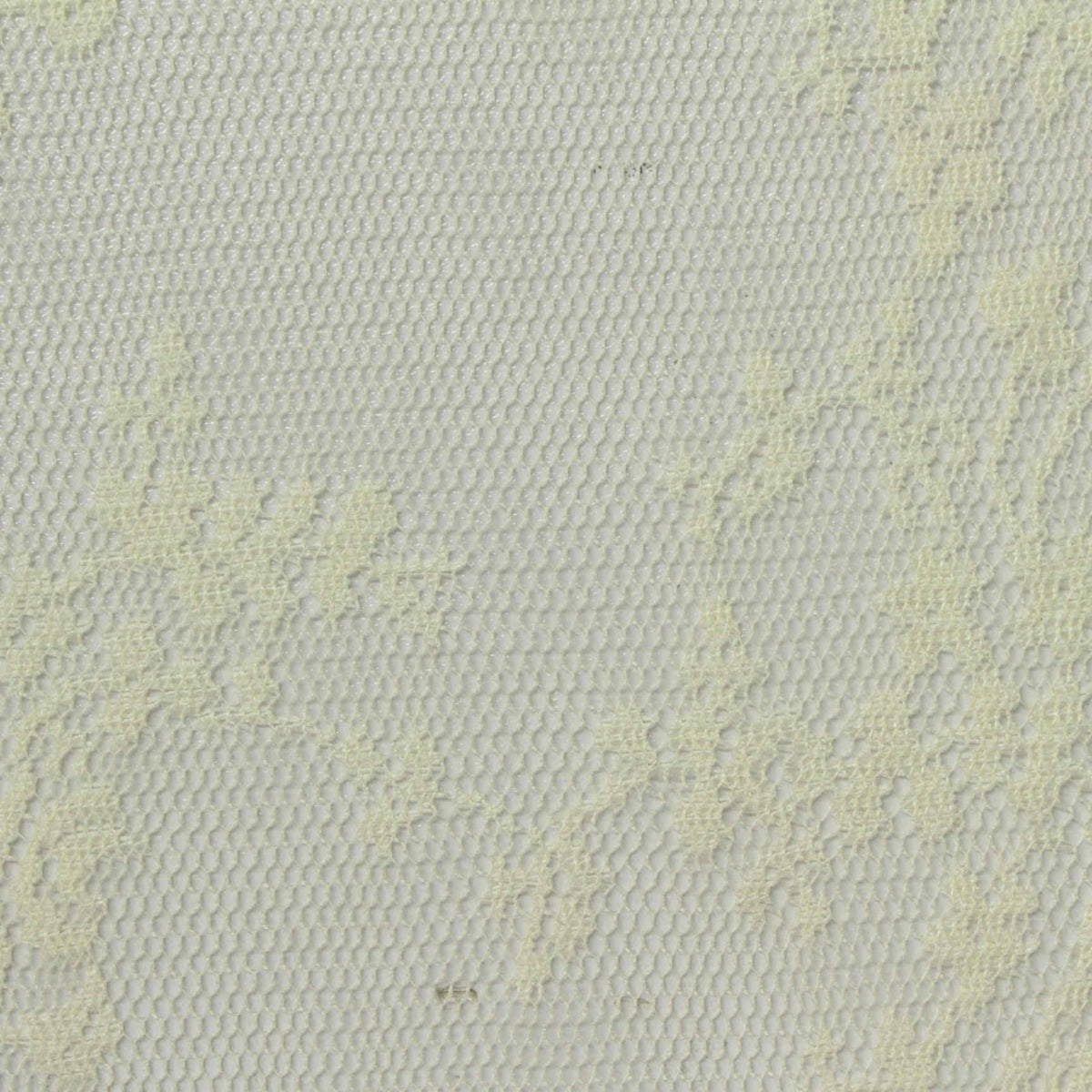 Cream Floral Lace, Polyester, 70 gsm