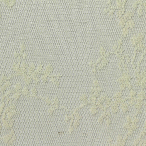 Cream Floral Lace, Polyester, 70 gsm
