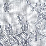 Dark Grey Floral Lace, Nylon