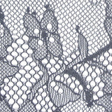 Dark Grey Floral Lace, Nylon — texture