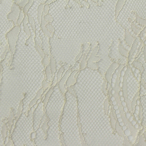 100% Nylon Lace Fabric, 40 gsm, 150 cm — Beige
