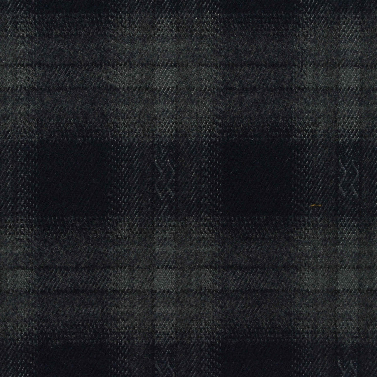 Dark Grey Tone-on-Tone Plaid Woven, Poly-Viscose