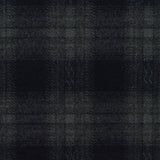Dark Grey Tone-on-Tone Plaid Woven, Poly-Viscose
