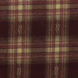 Maroon Bold-Plaid Woven, Poly-Viscose