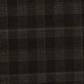 Dark Brown Check Woven, Poly-Viscose