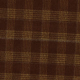 Brown Plaid Woven, Poly-Viscose