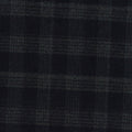 Dark Grey Tone-on-Tone Check Woven, Poly-Viscose